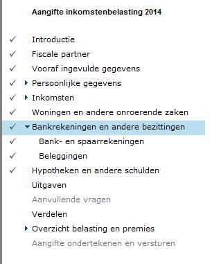 Index Belastingaangifte